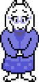 Toriel de pie.